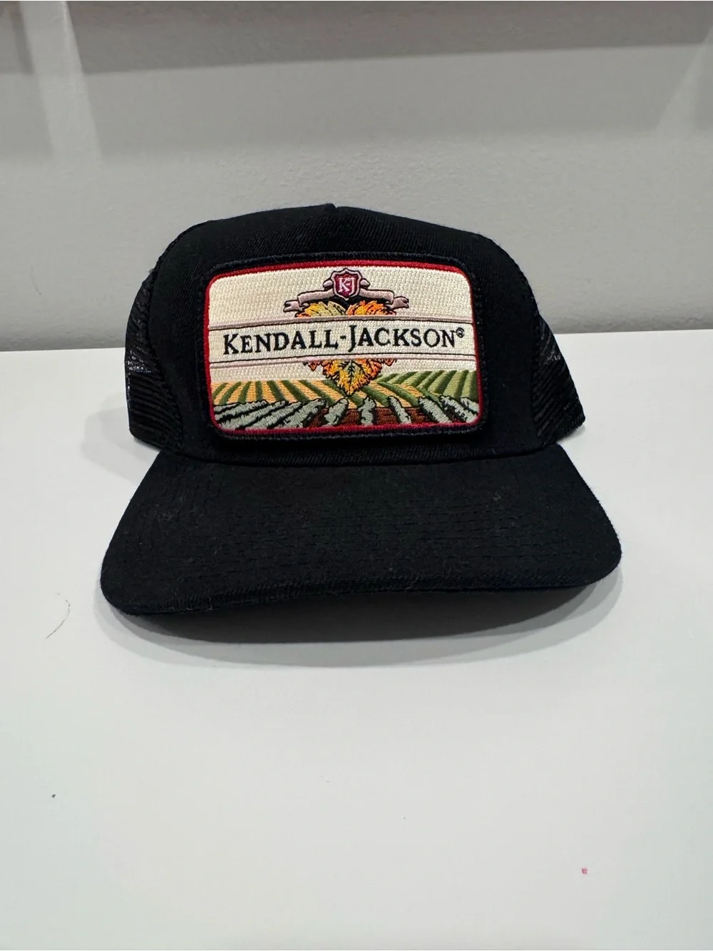 Kendall Jackson Black Patch Trucker Hat